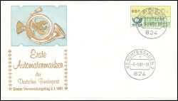 1981  Automatenmarken - Standardsatz VS 1 - Berchtesgaden mit Zählnummer