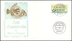 1981  Automatenmarken - Standardsatz VS 1 - Cuxhaven mit Zählnummer