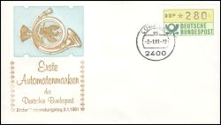 1981  Automatenmarken - Standardsatz VS 1 - Lübeck mit Zählnummer