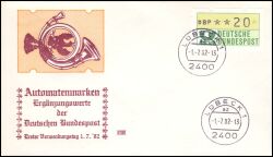 1982  Automatenmarken - Standardsatz VS 2 - Lübeck