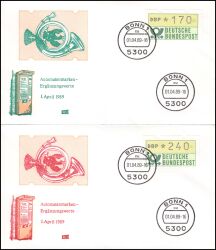 1989  Automatenmarken Ergänzungswerte