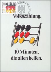 1987  Maximumkarte - Volkszhlung
