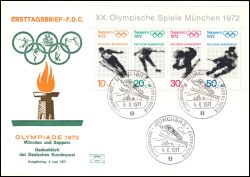 1971  Olympische Sommerspiele 1972 in Sapporo und München - Block