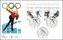 1971  Olympische Sommerspiele 1972 in Sapporo und München - Block