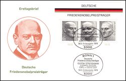 1975  Deutsche Friedensnobelpreisträger - Blockausgabe