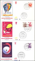 1971/73  Freimarken: Unfallverhütung - komplett