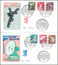 1975/76  Freimarken: Industrie und Technik kompl.