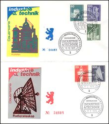 1975/76  Freimarken: Industrie und Technik kompl.