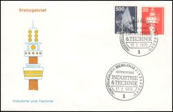 1975/76  Freimarken: Industrie und Technik kompl.