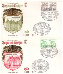 1980  Freimarken: Burgen & Schlösser aus Bogen