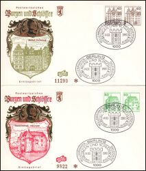 1980  Freimarken: Burgen & Schlösser aus Bogen
