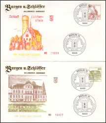 1982  Freimarken: Burgen & Schlösser aus Bogen