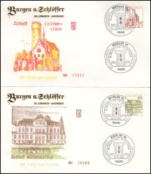 1982  Freimarken: Burgen & Schlösser aus Bogen
