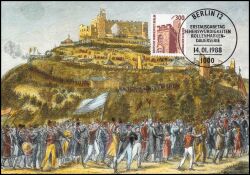 1988  Maximumkarte - Hambacher Schloß