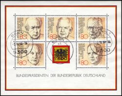 1982  Bundespräsidenten der BRD - Block