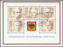 1982  Bundespräsidenten der BRD - Block