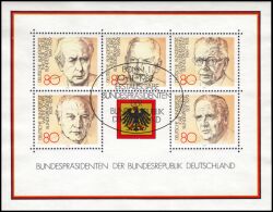 1982  Bundespräsidenten der BRD - Block