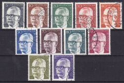 1970  Freimarken: Bundesprsident Gustav Heinemann