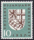 1957  Eingliederung des Saarlandes