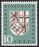 1957  Eingliederung des Saarlandes