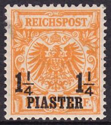 Türkei - 1889  Freimarken Deutsches Reich mit Aufdruck