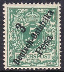 Deutsch-Ostafrika - 1896  Freimarke Deutsches Reich mit Aufdruck