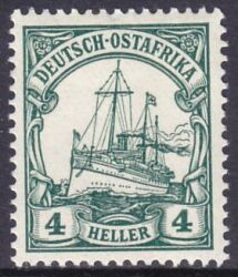 Deutsch-Ostafrika - 1905  Schiffszeichnung o. Wz.