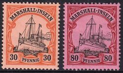 Marshall-Inseln - 1901  Freimarken: Kaiseryacht