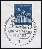 1966  Freimarke: Brandenburger Tor