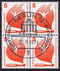 1971  Freimarken: Unfallverhtung aus Bogen