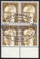 1970  Freimarken: Bundespräsident Gustav Heinemann