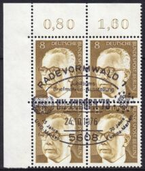 1970  Freimarken: Bundespräsident Gustav Heinemann