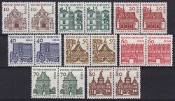 1964  Freimarken: Deutsche Bauwerke aus Bogen