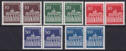 1966  Freimarken: Brandenburger Tor aus Bogen