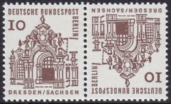 1965  Freimarken: Zwinger Dresden - Kehrdruck