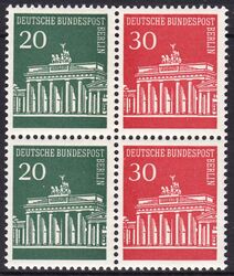 1970  Freimarken: Brandenburger Tor - Heftchenblatt