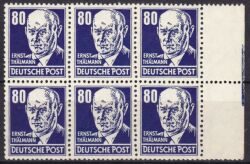 1952  Freimarken: Persönlichkeiten - Ernst Thälmann