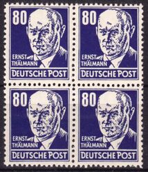 1230 - 1952  Freimarken: Persnlichkeiten - Ernst Thlmann