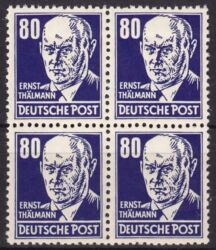 1952  Freimarken: Persönlichkeiten - Ernst Thälmann