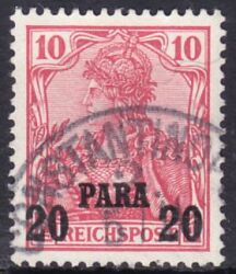 Türkei - 1900  Freimarke mit Aufdruck in Type II
