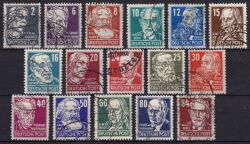 1948  Freimarken: Persönlichkeiten aus Politik, Kunst und Wissenschaft