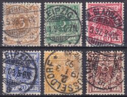 1889  Freimarken: Wertziffer und Krone/Adler