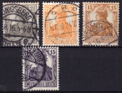 1916  Freimarken: Germania