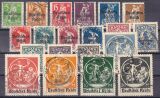 1920  Freimarken von Bayern mit Aufdruck
