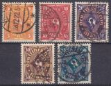 1922  Freimarken: Posthorn - zweifarbig