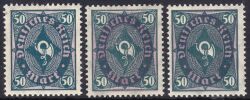 1922  Freimarken: Posthorn - zweifarbig