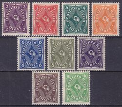 1922  Freimarken: Posthorn - einfarbig