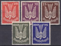 1923  Flugpostmarken: Holztaube