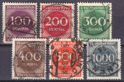 1923  Freimarken: Ziffern im Kreis