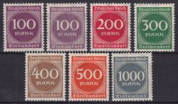 1923  Freimarken: Ziffern im Kreis